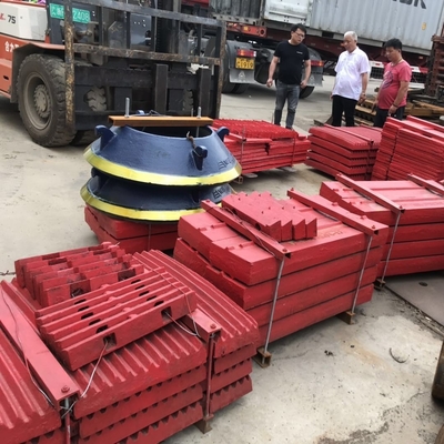 Çelik Özel Yapılmış Çene Plakası Çeşitli Crusher yedek parçaları için